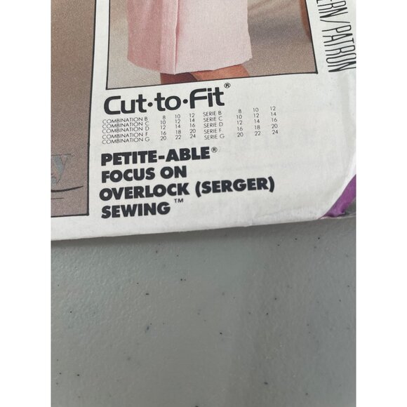 McCalls 2911 Misses Easy Sewing Dress Pattern Size G 20-22-24 Vintage Career CUT - Picture 3 of 7